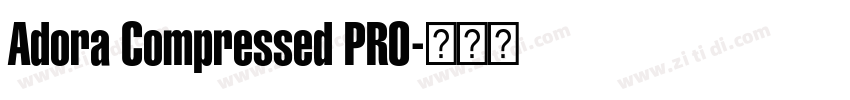 Adora Compressed PRO字体转换